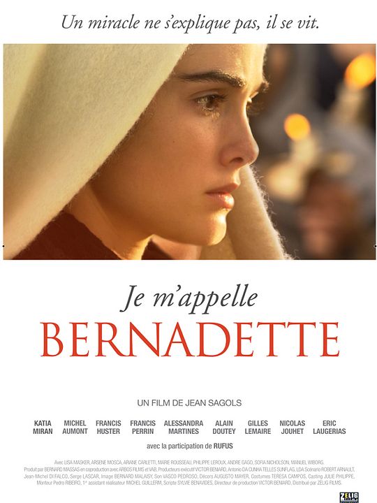 Je m'appelle Bernadette : Affiche