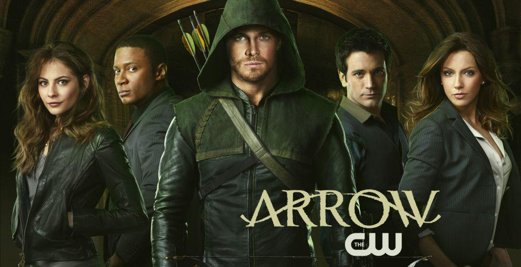 Photo Katie Cassidy, Stephen Amell, David Ramsey, Colin Donnell, Willa Holland