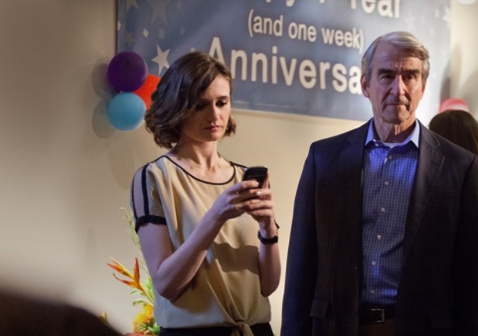 The Newsroom (2012) : Photo Emily Mortimer, Sam Waterston