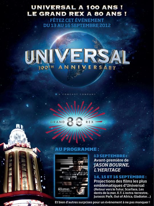 100 ans Universal - Pass 1 jour (Samedi) : Affiche