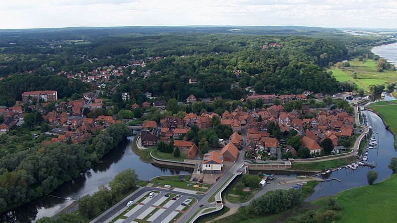 Die Elbe von oben : Photo