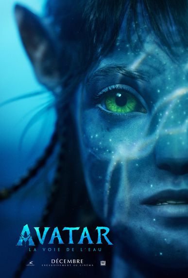 Avatar : la voie de l'eau avec Sam Worthington, Zoe Saldana, Sigourney Weaver...