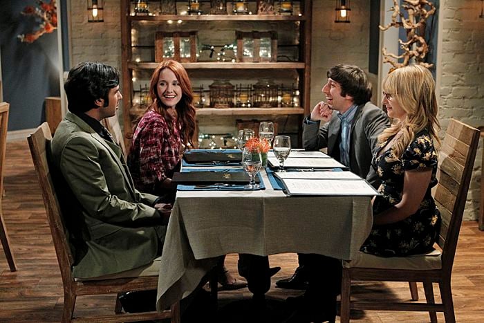 The Big Bang Theory : Photo Laura Spencer, Melissa Rauch, Simon Helberg, Kunal Nayyar