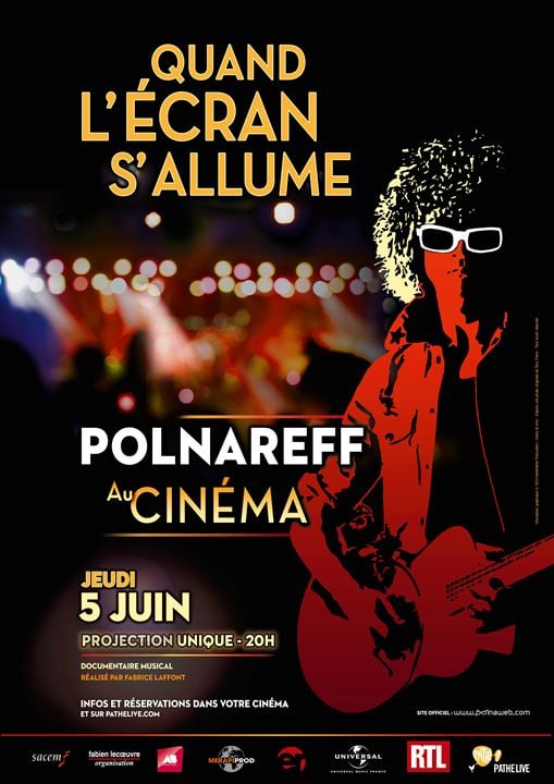 Polnareff au cinéma : quand l'écran s'allume (Pathé Live) : Affiche