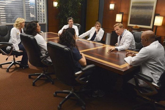 Grey's Anatomy : Photo Sara Ramirez, Patrick Dempsey, Jessica Capshaw, Ellen Pompeo, Kevin McKidd, James Pickens Jr.
