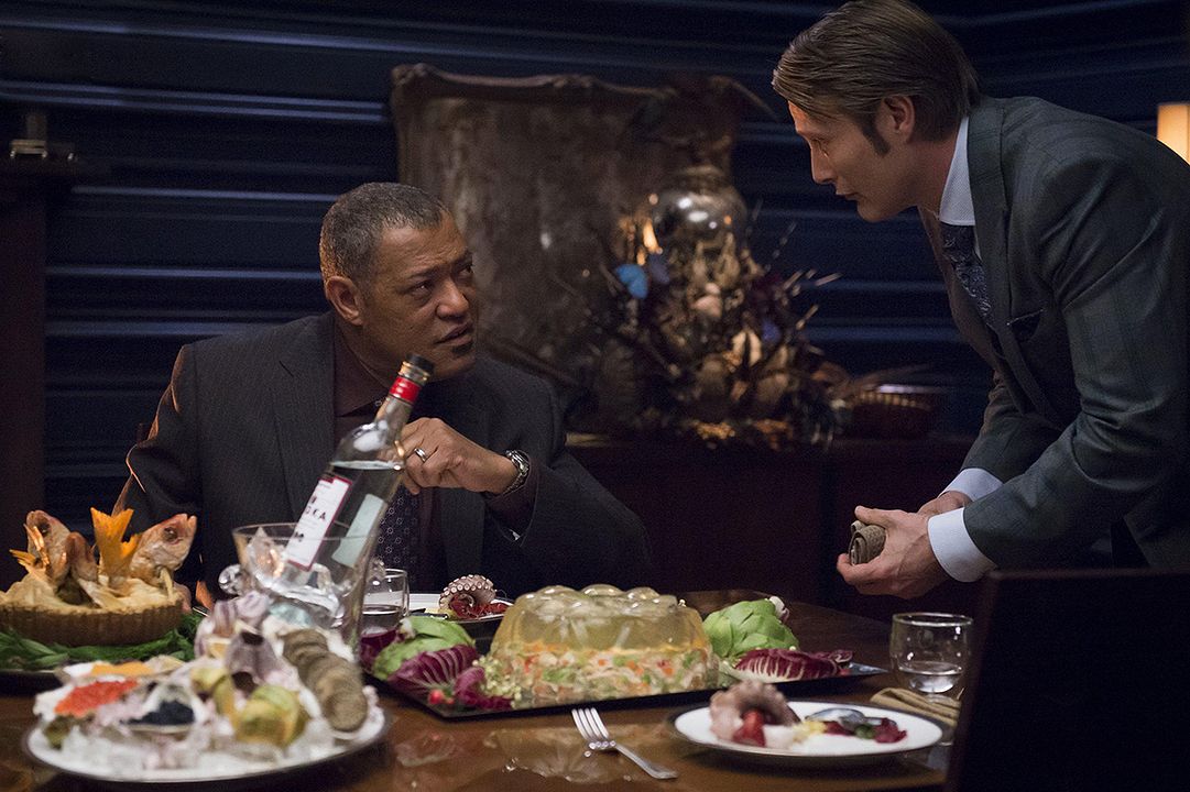 Hannibal : Photo Laurence Fishburne, Mads Mikkelsen