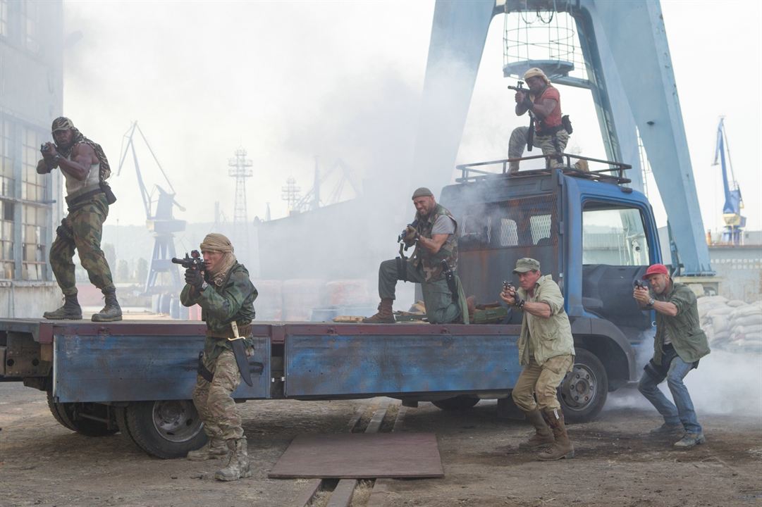 Expendables 3 : Photo Terry Crews, Wesley Snipes, Dolph Lundgren, Jason Statham, Sylvester Stallone
