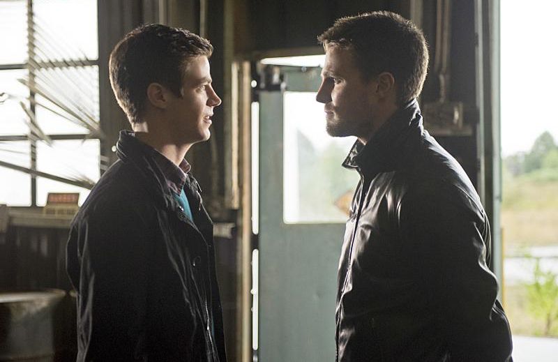 Flash (2014) : Photo Stephen Amell, Grant Gustin