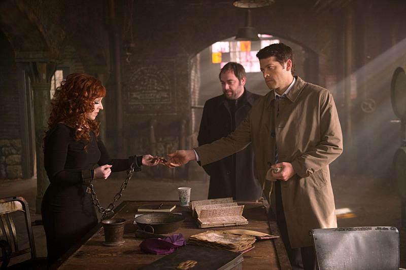 Supernatural : Photo Mark Sheppard, Ruth Connell, Misha Collins