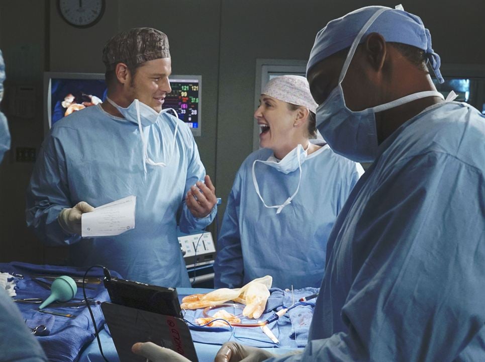 Grey's Anatomy : Photo Jason George, Jessica Capshaw, Justin Chambers (I), Jason George (II)