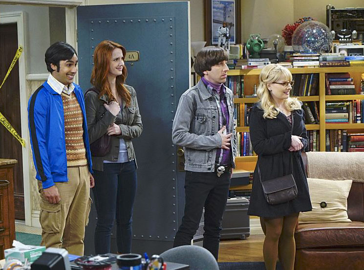 The Big Bang Theory : Photo Melissa Rauch, Simon Helberg, Laura Spencer, Kunal Nayyar
