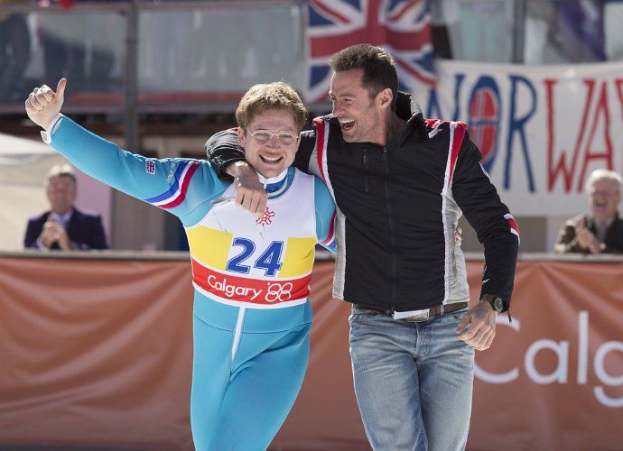 Eddie The Eagle : Photo Hugh Jackman, Taron Egerton