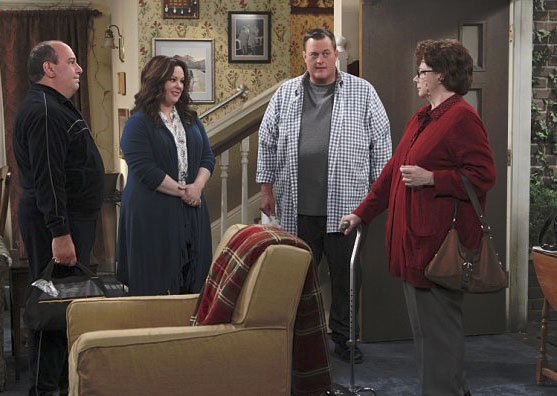 Mike & Molly : Photo Rondi Reed, Louis Mustillo, Melissa McCarthy, Billy Gardell