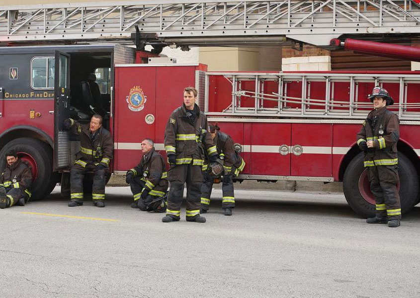 Chicago Fire : Photo Christian Stolte, Steven R. McQueen, David Eigenberg, Jesse Spencer, Yuri Sardarov