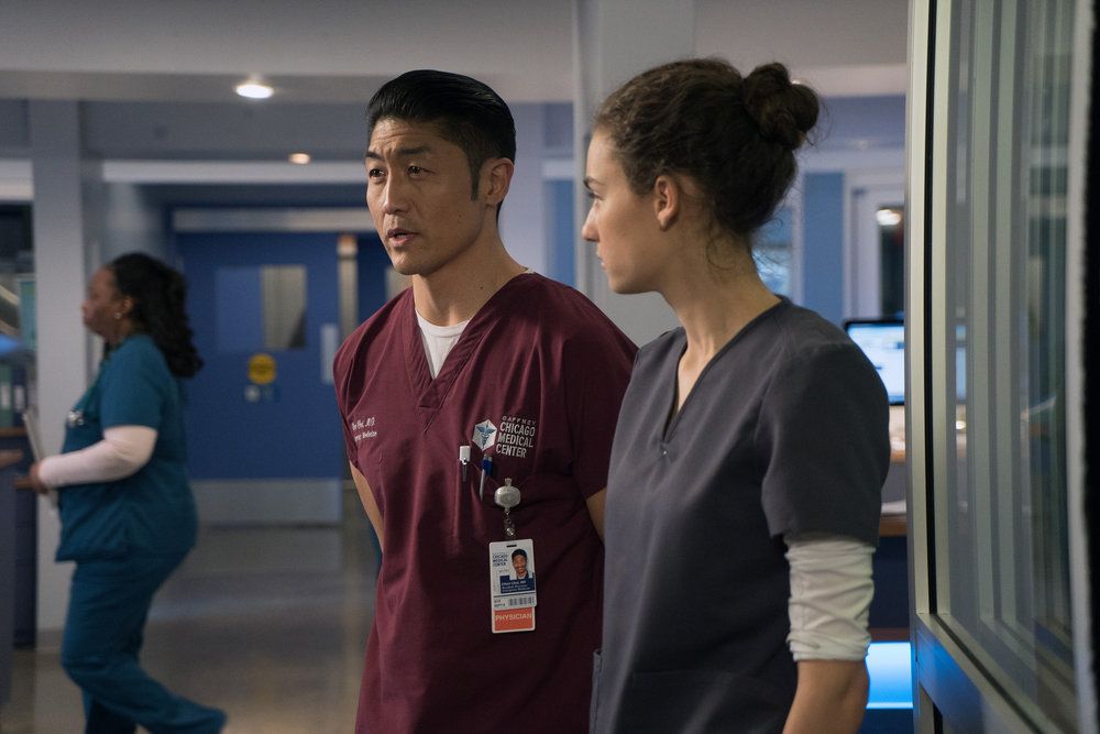 Chicago Med : Photo Rachel DiPillo, Brian Tee