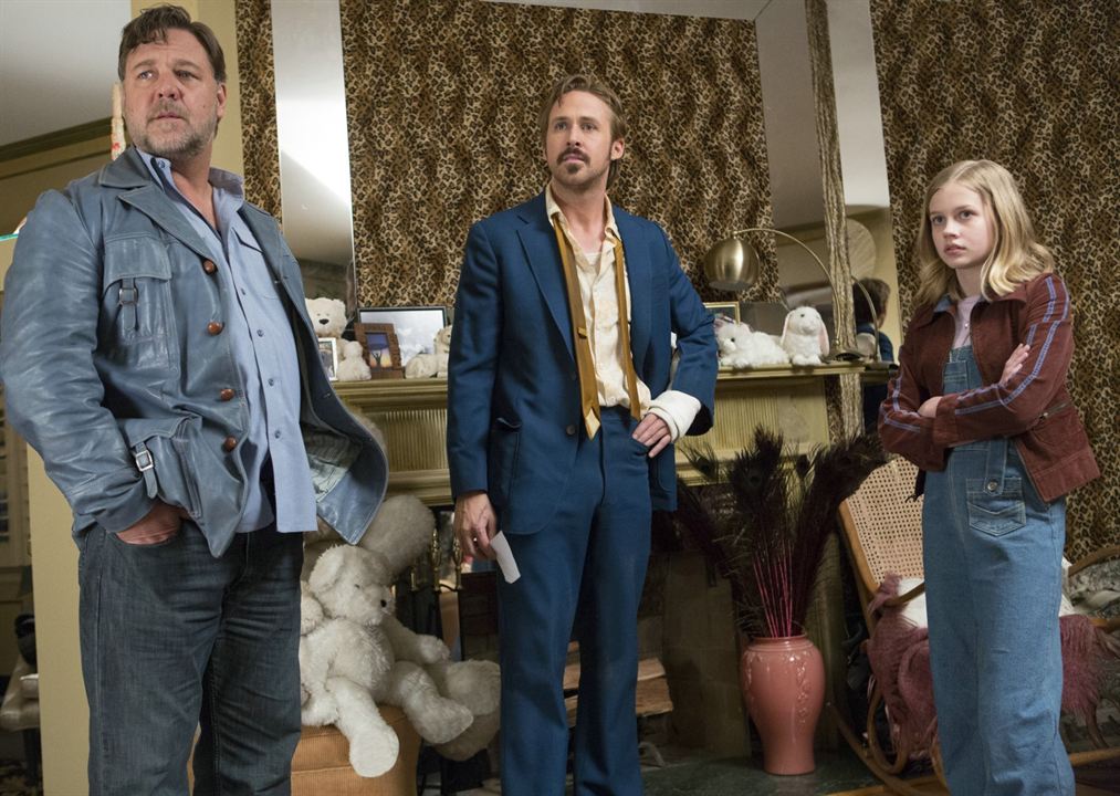The Nice Guys : Photo Russell Crowe, Ryan Gosling, Angourie Rice