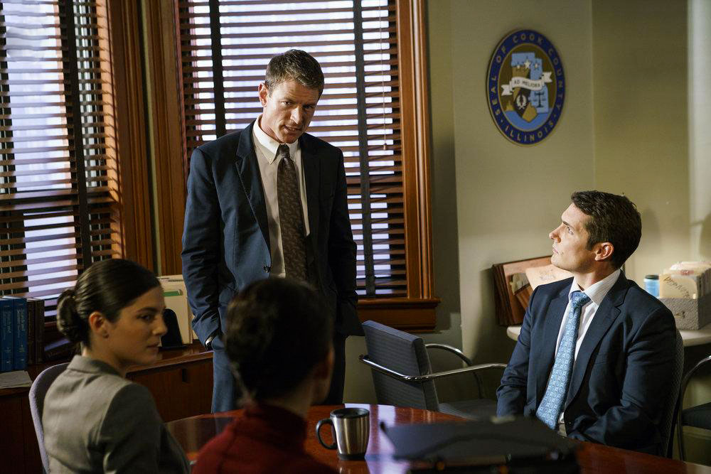 Chicago Justice : Photo Philip Winchester, Zach Shaffer, Monica Barbaro