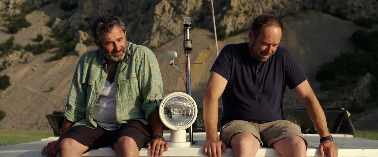 En amont du fleuve : Photo Sergi López, Olivier Gourmet
