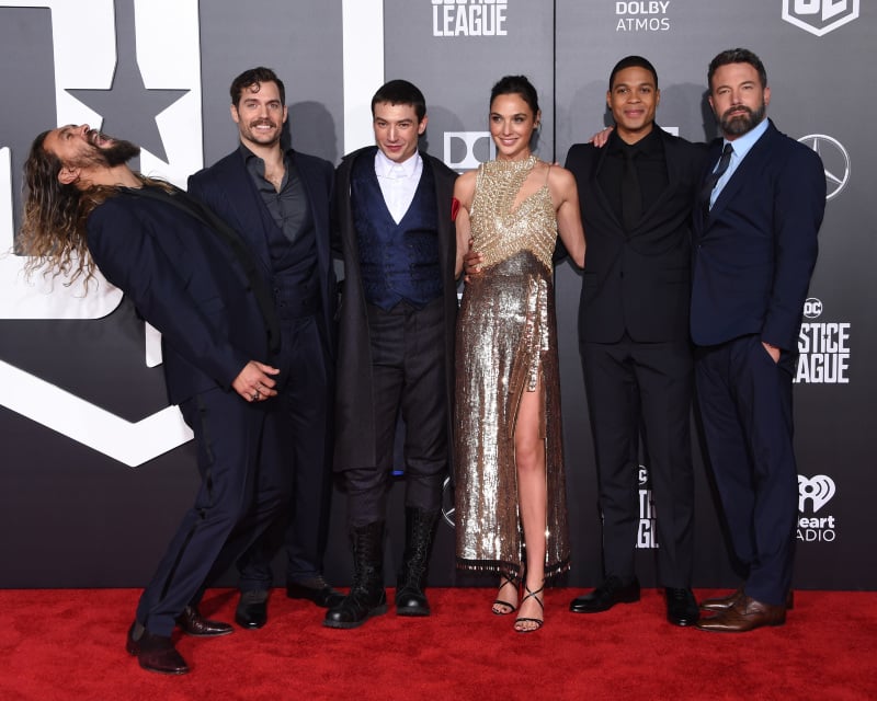 Justice League : Photo promotionnelle Ben Affleck, Ezra Miller, Gal Gadot, Henry Cavill, Jason Momoa