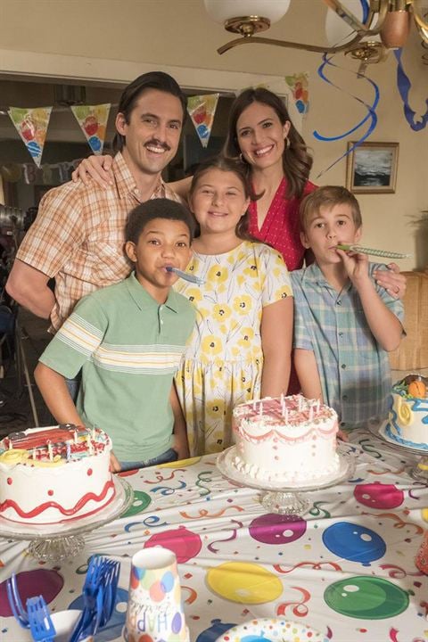 This is Us : Photo Lonnie Chavis, Mackenzie Hancsicsak, Parker Bates, Milo Ventimiglia, Mandy Moore