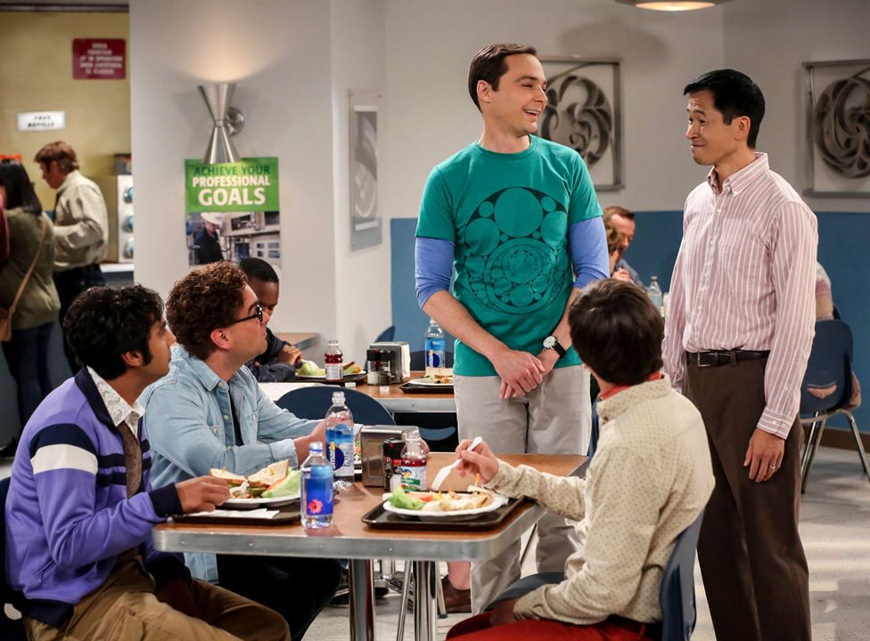 The Big Bang Theory : Affiche Kunal Nayyar, Simon Helberg, Johnny Galecki, Jim Parsons, Robert Wu