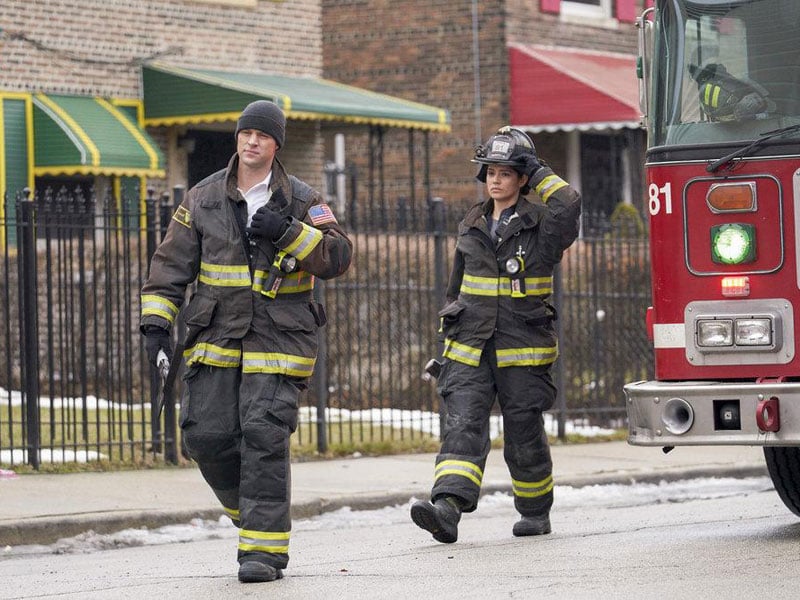 Chicago Fire : Photo Miranda Rae Mayo, Jesse Spencer