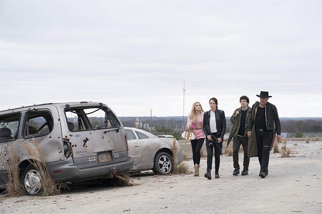 Retour à Zombieland : Photo Emma Stone, Woody Harrelson, Zoey Deutch, Jesse Eisenberg