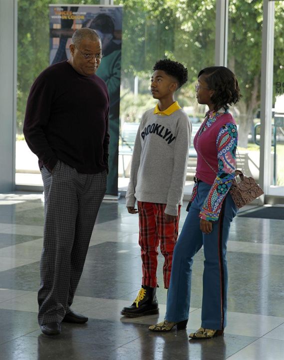 Black-ish : Photo Laurence Fishburne, Miles Brown, Marsai Martin