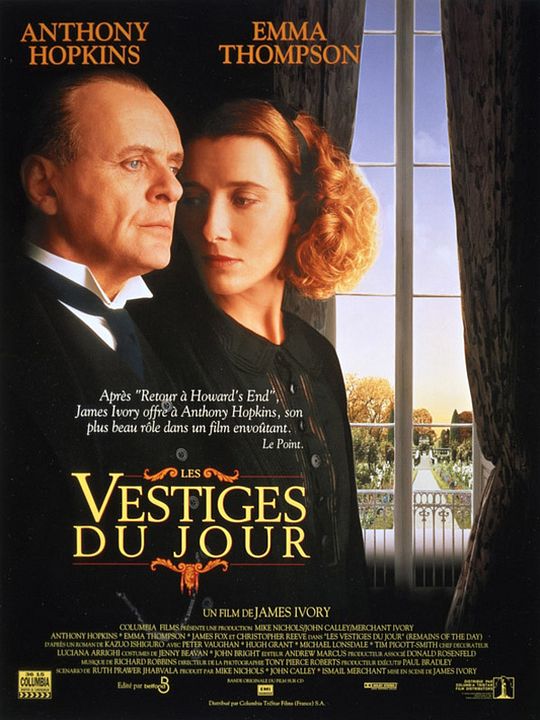 Les Vestiges du jour : Affiche