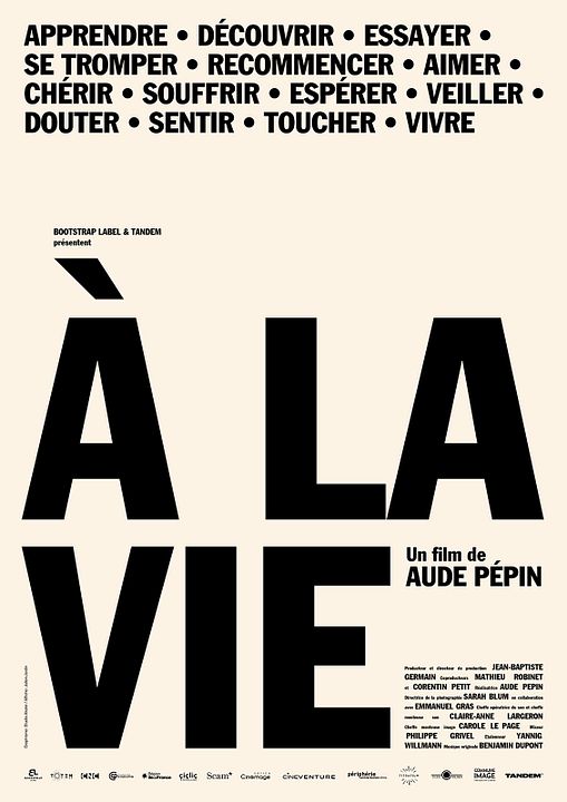 À la vie : Affiche