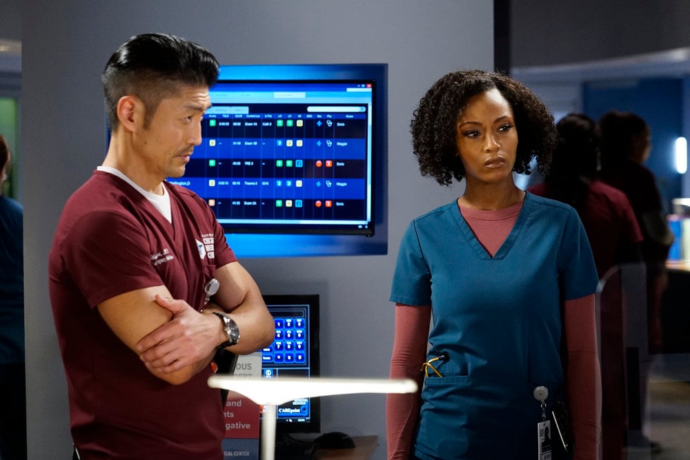 Chicago Med : Photo Yaya DaCosta, Brian Tee