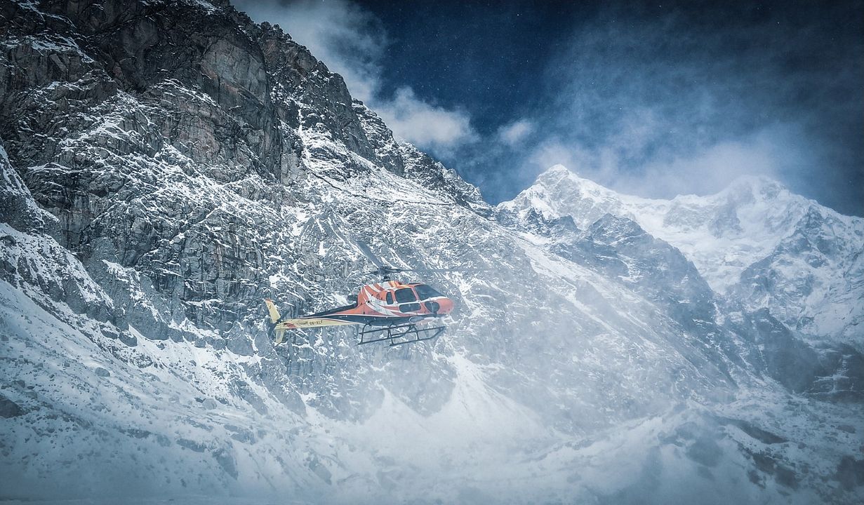 Les Sherpas et la paroi des ombres : Photo