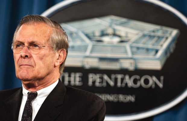 The Unknown Known : Photo Donald Rumsfeld