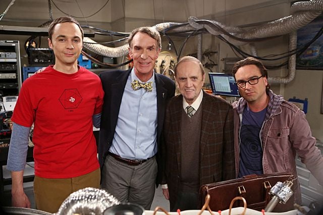 The Big Bang Theory : Photo Bill Nye, Jim Parsons, Bob Newhart, Johnny Galecki