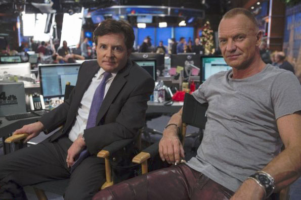 The Michael J. Fox Show : Photo Sting, Michael J. Fox, Mike Henry (II)