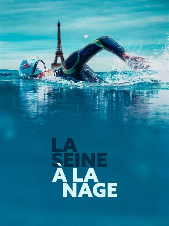 La Seine à la nage : Affiche