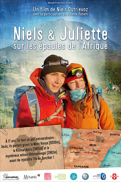 Affiche du film Niels et Juliette sur les épaules de l’Afrique