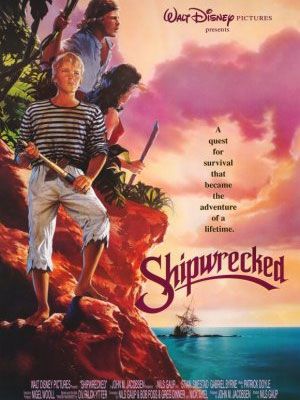 Affiche du film Les naufragés de l'île aux pirates