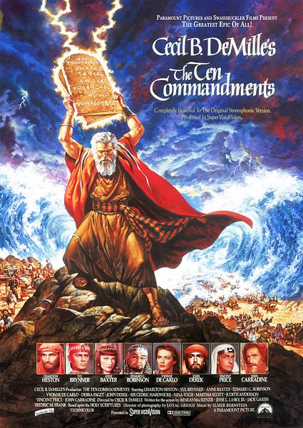 Affiche du film Les Dix Commandements