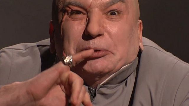 Fidèle à ses habitudes, Dr. Denfer (Mike Myers) n'a pu s'empêcher de réagir à la polémique suscitée par l'annulation de la sortie de "L'Interview qui tue".