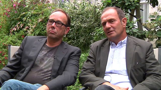 Olivier Gourmet et Gilles Legrand, réalisateur de L'Odeur de la mandarine, évoquent l'aspect féministe du film, porté notamment par la révélation Georgia Scalliet.
