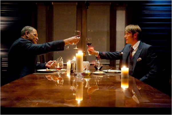 Hannibal : photo Laurence Fishburne, Mads Mikkelsen